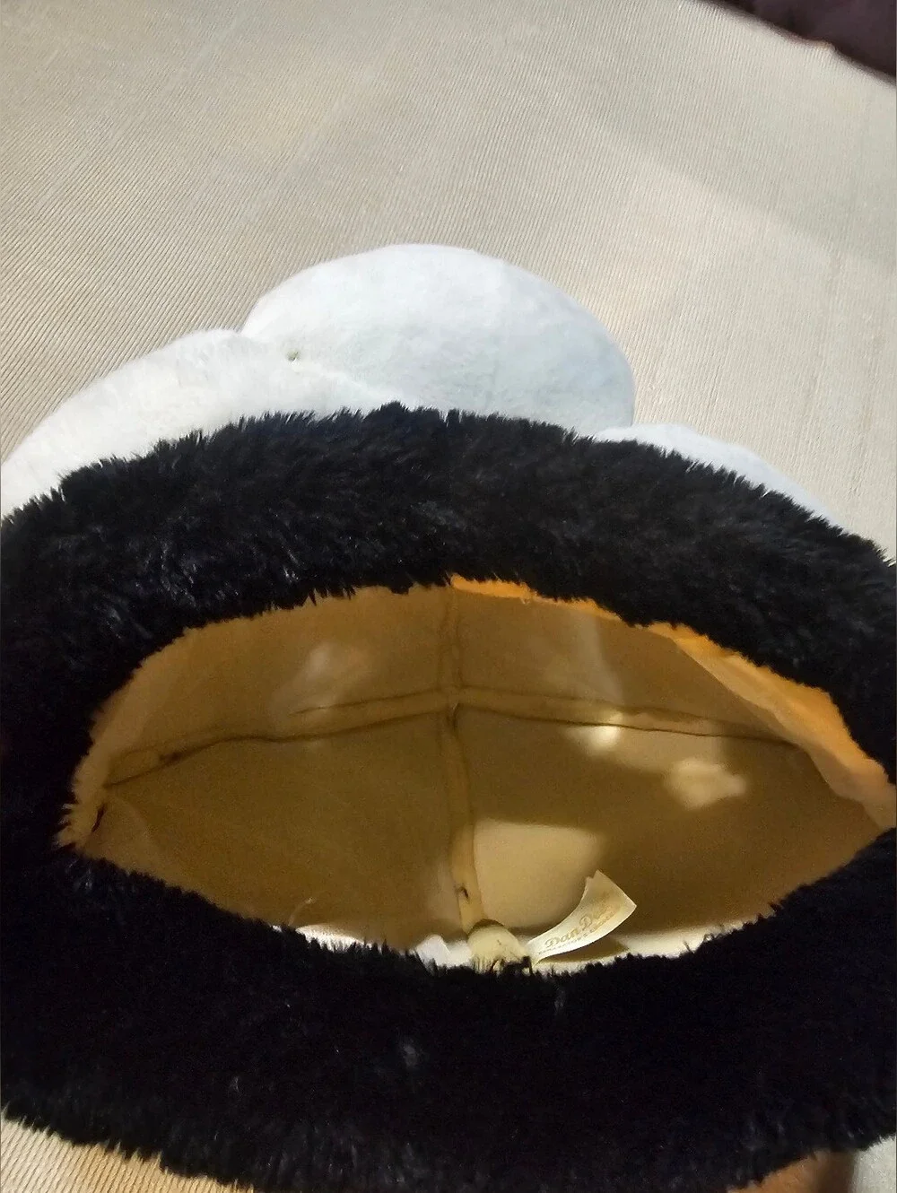 Dan Dee Plush Black & White Cat Head Toy